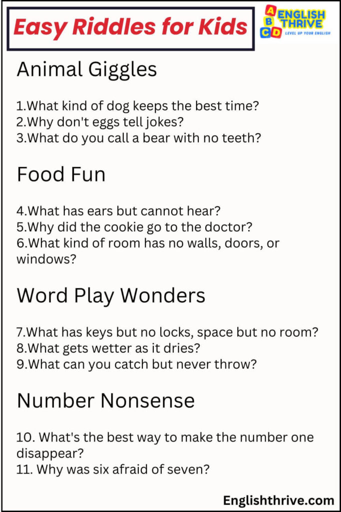 Short Funny Riddles