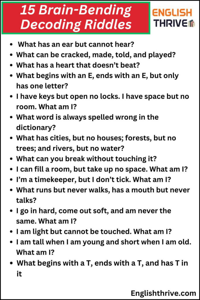 15 Brain-Bending Decoding Riddles