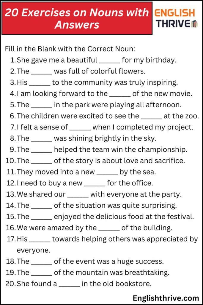 Nouns That Start With B