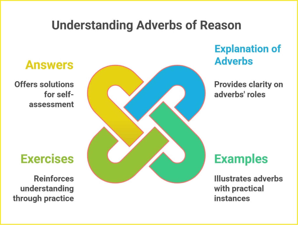 Adverbs of Reason_ Examples and Exercises with Answers - visual selection.