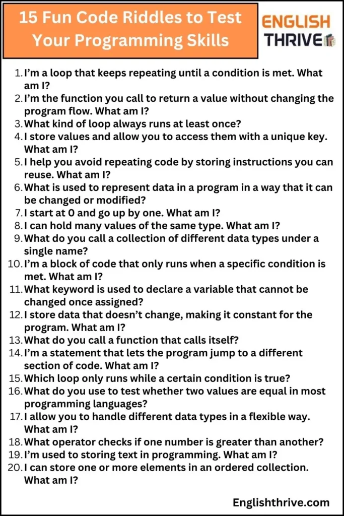 15 Fun Code Riddles to Test Your Programming Skills