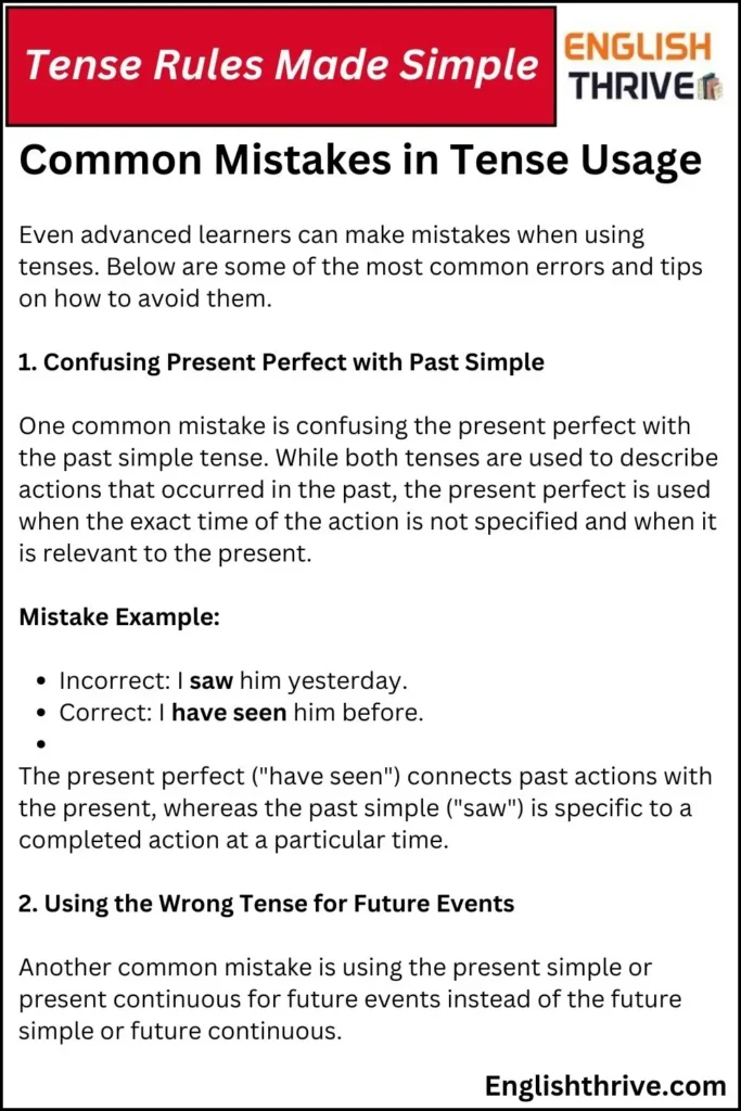 Tense Rules Made Simple