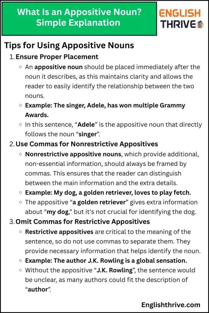 What Is an Appositive Noun_ Simple Explanation