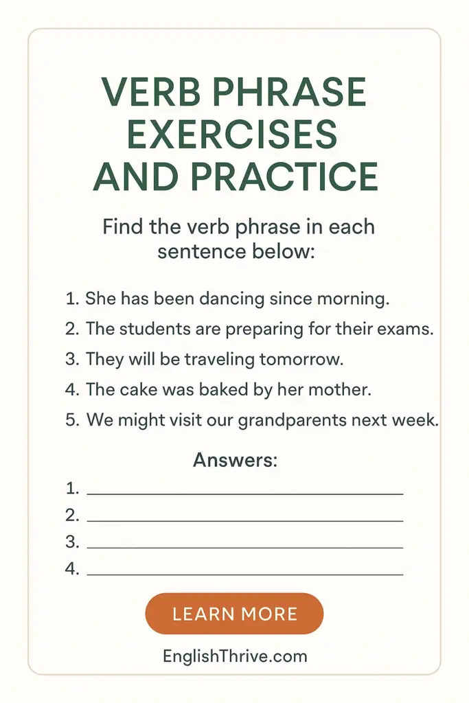 What is a Verb Phrases? Simple Explanation for Beginners