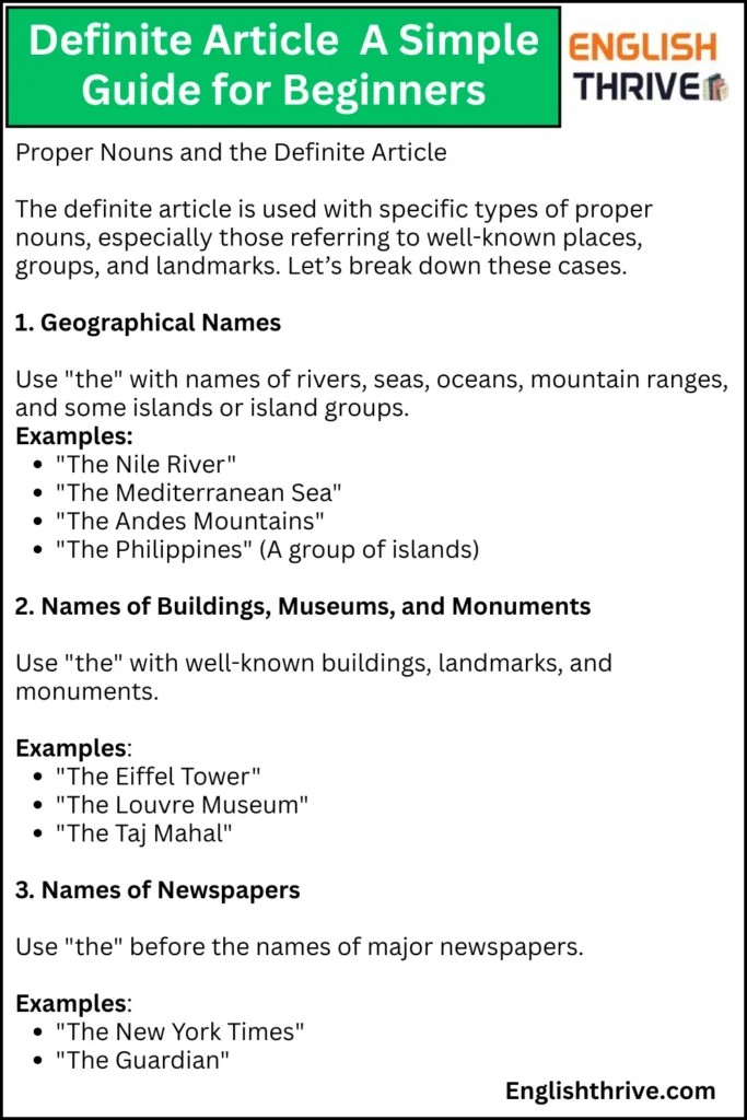 Definite Article A Simple Guide for Beginners