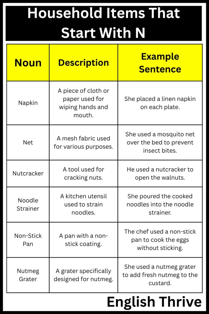 Household-Items-That-Start-With N