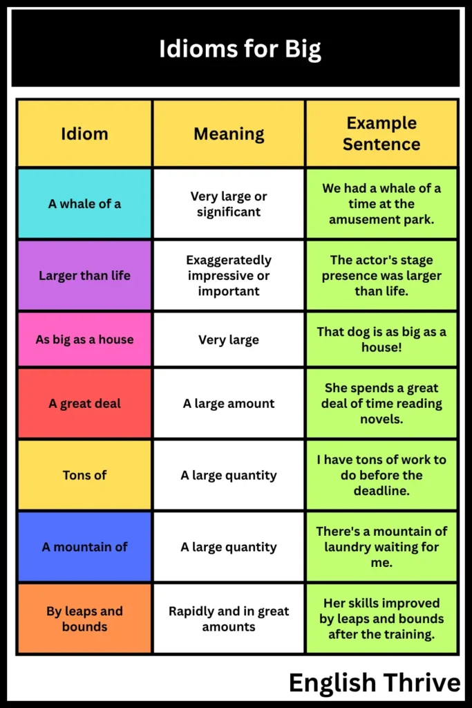 Idioms for Big