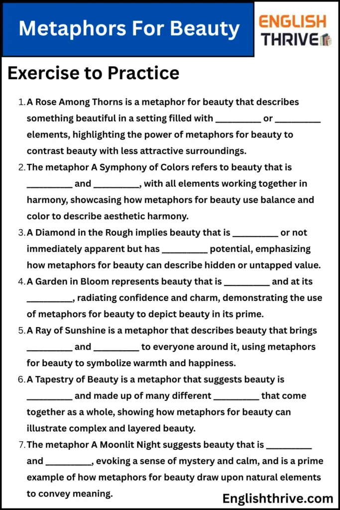 Metaphors For Beauty