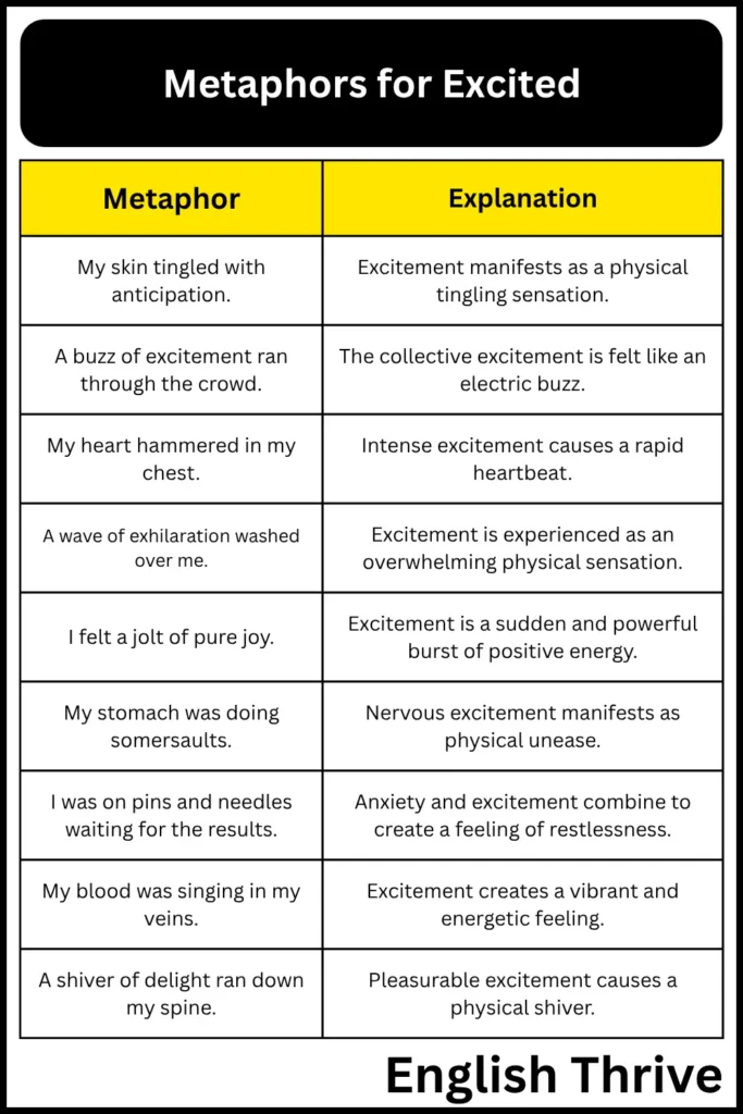 Metaphors for Excited