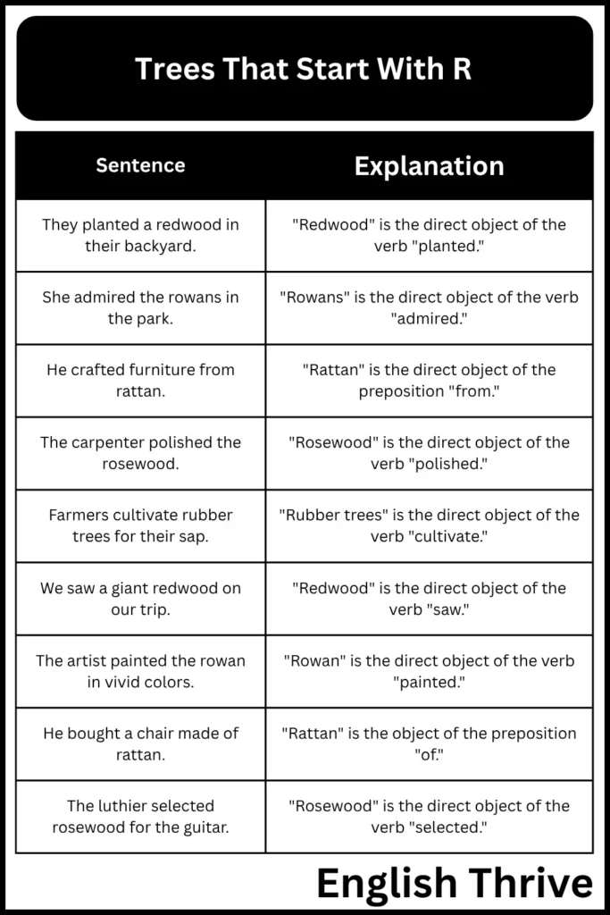 Trees That Start With R