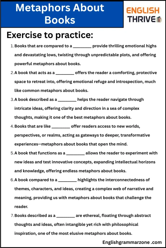 metaphors about books