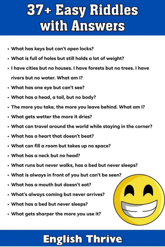 37+ Easy Riddles with Answers