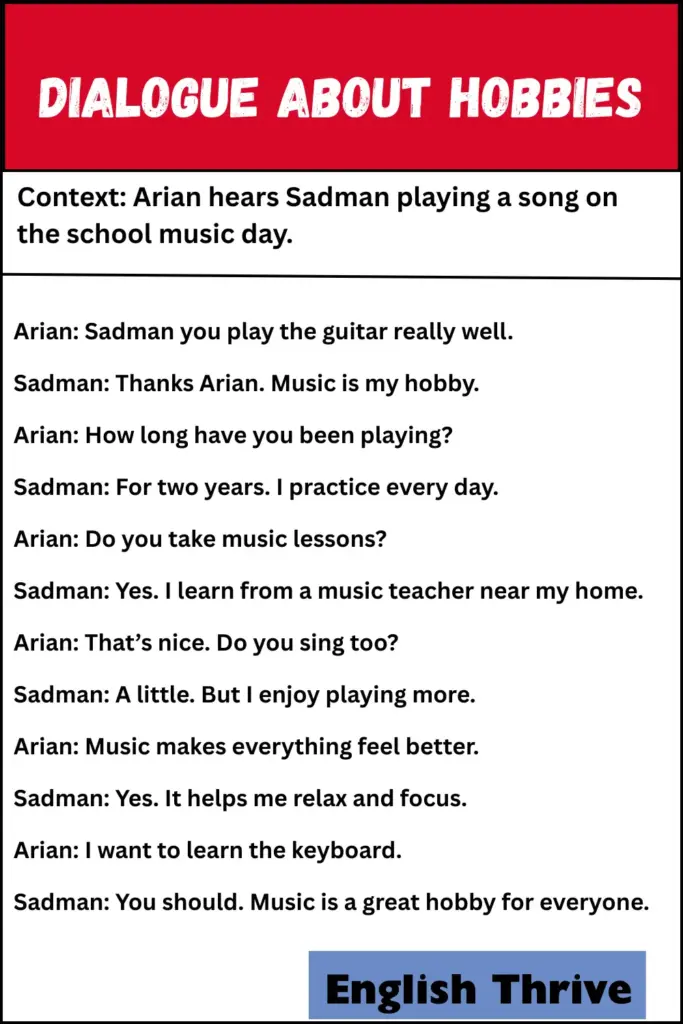 Best Dialogue About Hobbies