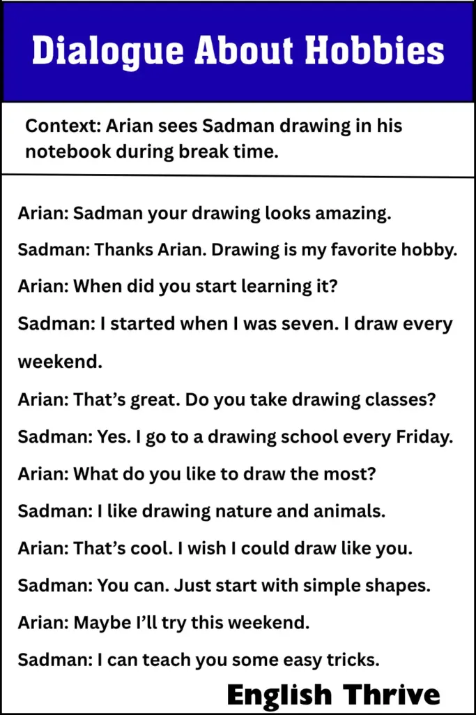 Dialogue About Hobbies