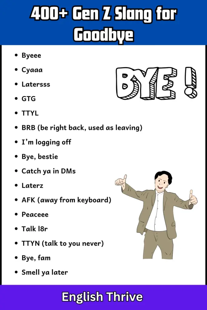 Different Ways to Good Bye