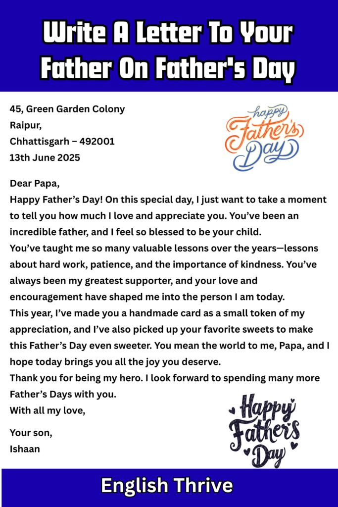 Letter To Your Father On Father's Day