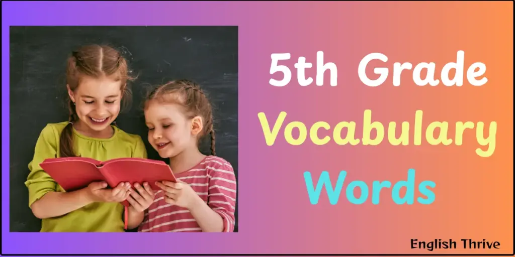 5th Grade Vocabulary Words with Meaning