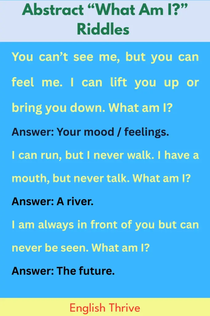 Riddles With Answers