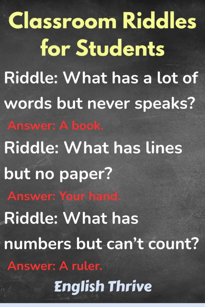 Riddles With Answers
