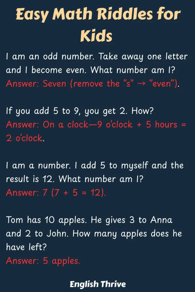 Riddles With Answers