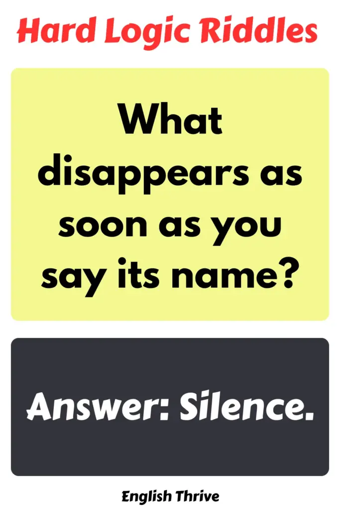 Riddles With Answers