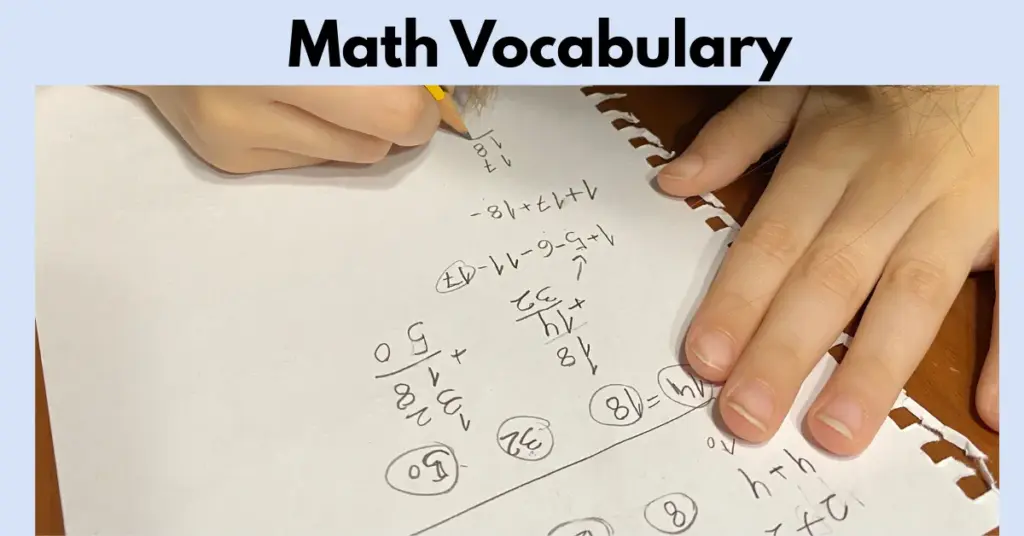 Math Vocabulary