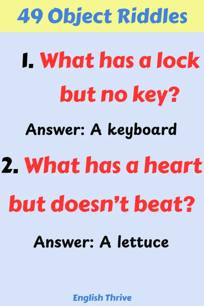 Riddles With Answers