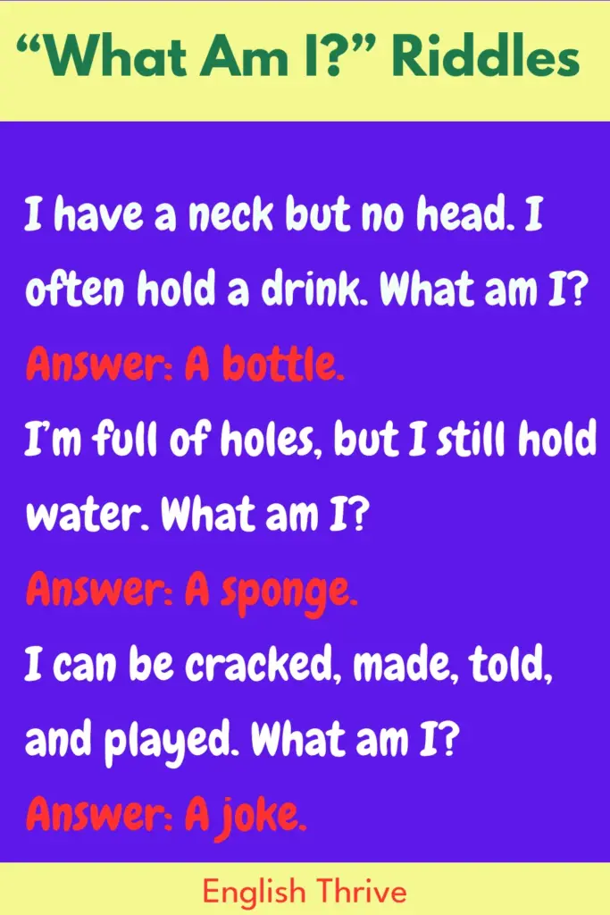 Riddles With Answers