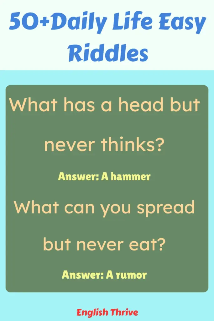 Riddles With Answers