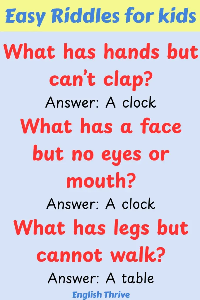 Riddles With Answers