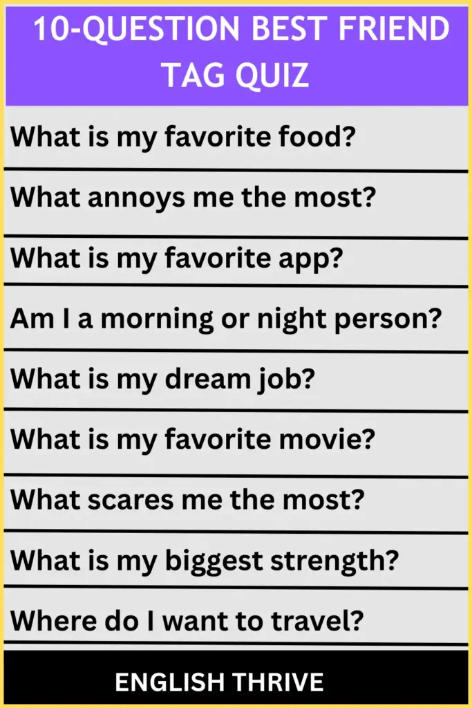 150+ Best Friend Tag Questions