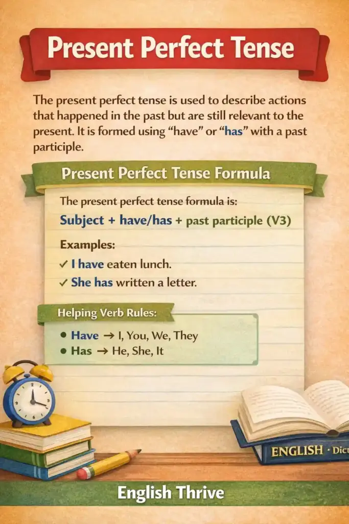 Present Perfect Tense Examples