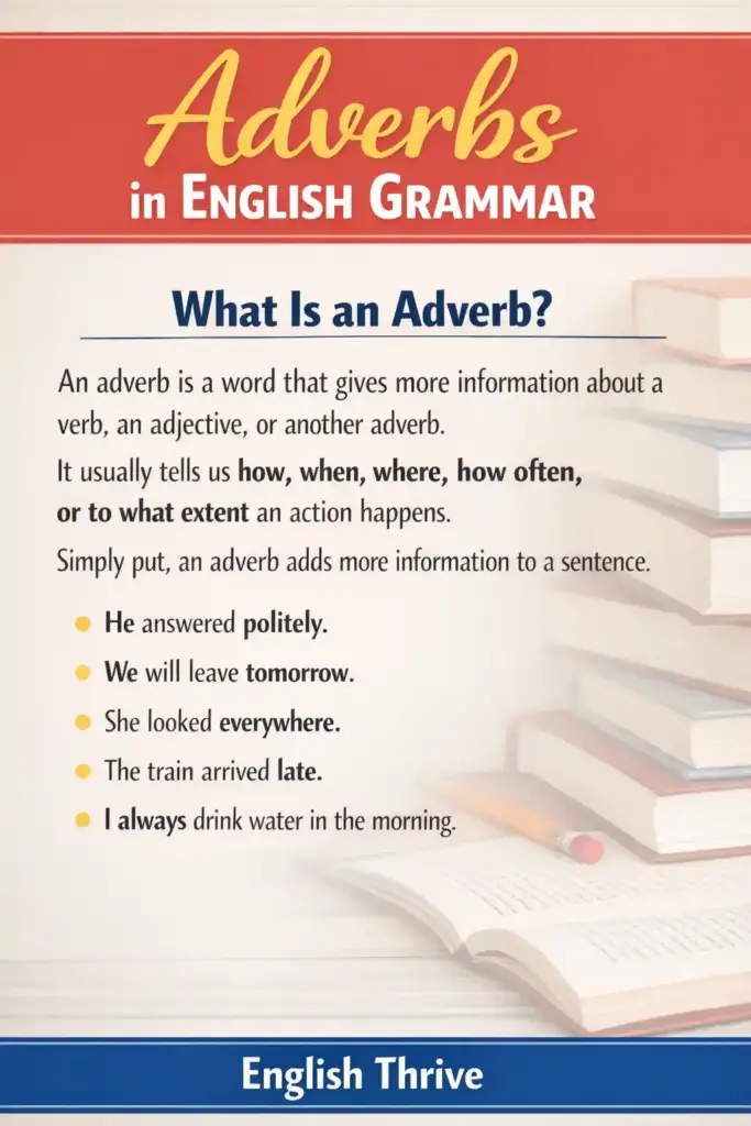 What Does Adverb Mean in Grammar?