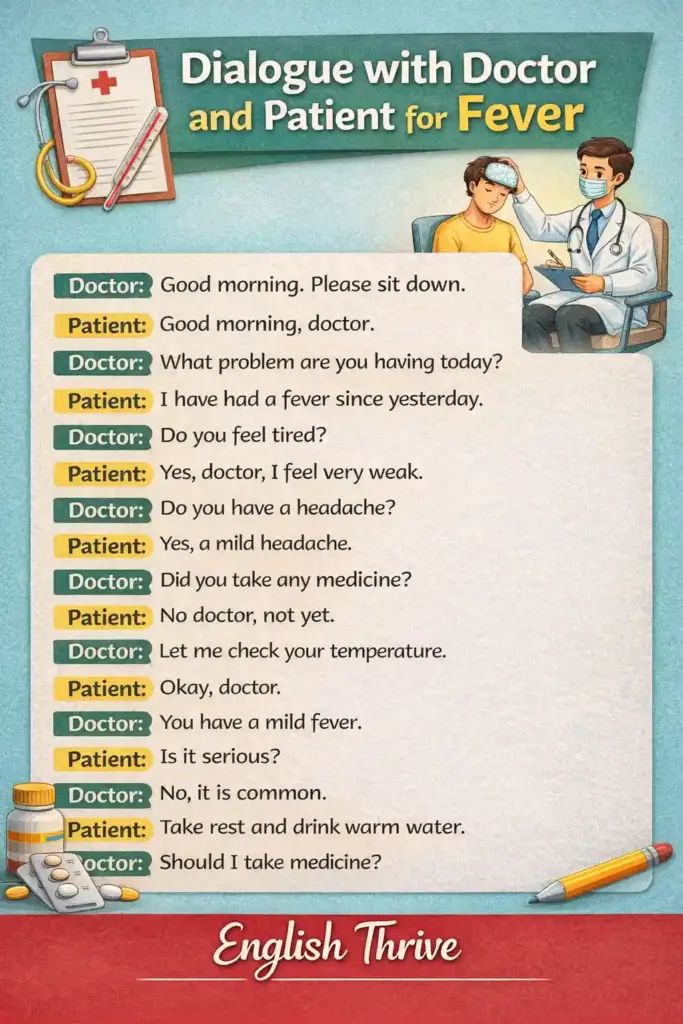 Dialogue with Doctor and Patient for Fever