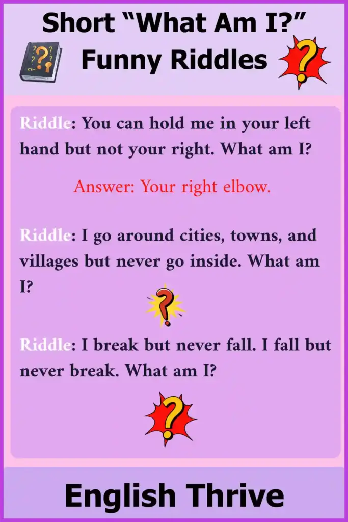 Short Funny Riddles With Answers